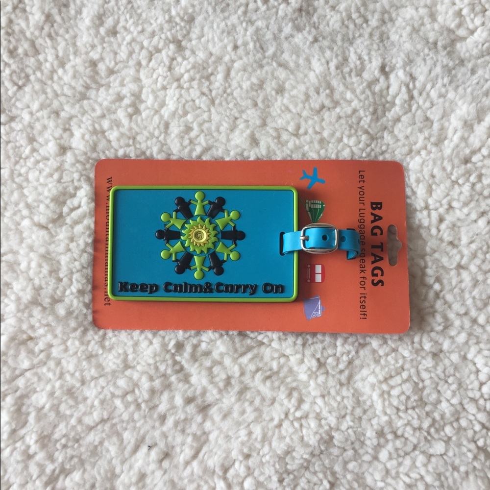 Keep calm luggage tag